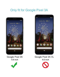 Protector de Pantalla Vidrio Templado HYGAMOCC para Google Pixel 3A 2