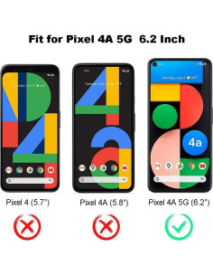Protector de Pantalla Vidrio Templado ZYHKJYL para Google Pixel 4A 5G 2