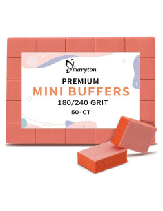 Bloques Pulidores de Uñas Maryton 180/240 Granos - 50 Unidades