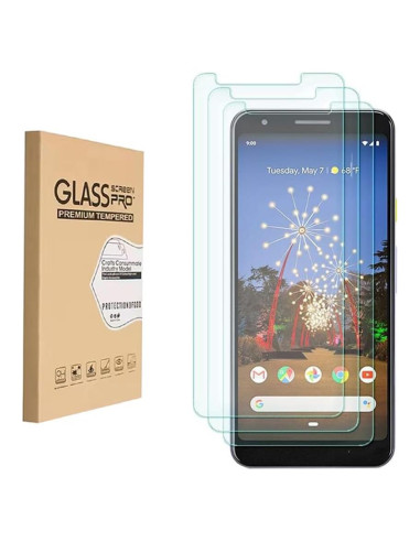 Protector de Pantalla Vidrio Templado HYGAMOCC para Google Pixel 3A