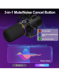 Micrófono Dinámico USB/XLR Socodox WM8 con Brazo Articulado 2