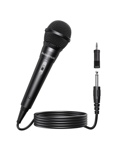 Micrófono de Karaoke SUDOTACK K03 con Cable de 3m y ON/OFF