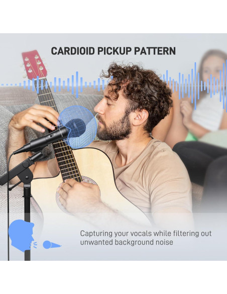 Micrófono de Karaoke SUDOTACK K03 con Cable de 3m y ON/OFF Micrófono de Karaoke SUDOTACK K03 con Cable de 3m y ON/OFF