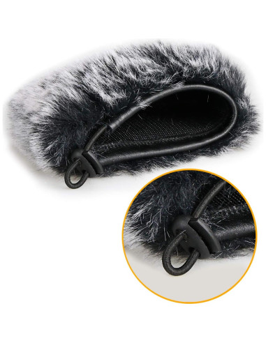 Funda de Viento Peluda SUNMON MV5 para Micrófono Shure