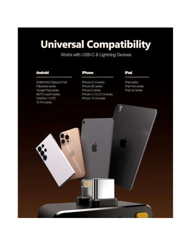 Micrófono Lavalier Inalámbrico Rythflo LM01 con Estuche, 50H Batería