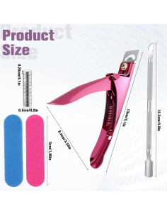 Cortador de Uñas Acrílicas LIQWEI con Medidor y Imanes 2