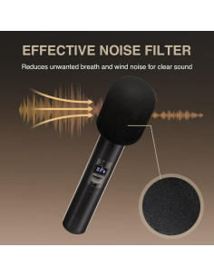 Funda de Espuma para Micrófono Phenyx Pro - 5 Pack Antipop 2