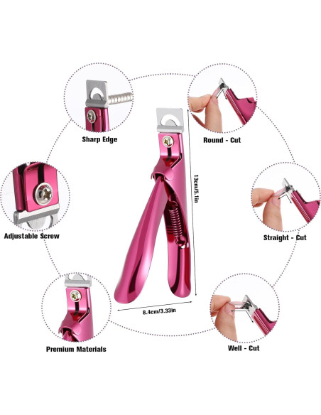 Cortador de Uñas Acrílicas LIQWEI con Medidor y Imanes