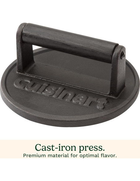 Prensa de Hamburguesas Cuisinart Hierro Fundido 15.24 cm