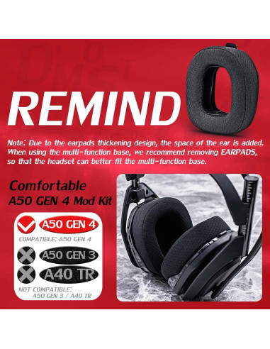 Almohadillas de Malla Transpirable DIMOST para Auriculares Astro A50 GEN 4