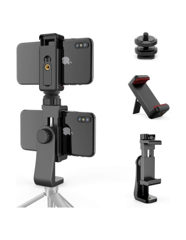 Adaptador de Montaje Dual para Trípode Owine - Soporte Universal para Smartphones