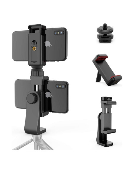 Adaptador de Montaje Dual para Trípode Owine - Soporte Universal para Smartphones