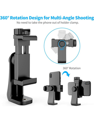 Adaptador de Montaje Dual para Trípode Owine - Soporte Universal para Smartphones