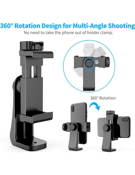 Adaptador de Montaje Dual para Trípode Owine - Soporte Universal para Smartphones