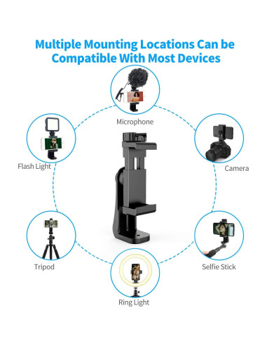 Adaptador de Montaje Dual para Trípode Owine - Soporte Universal para Smartphones