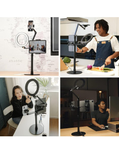 Soporte de Luz Anular LED 20.32 cm SupeDesk para Teléfonos y Tabletas 2