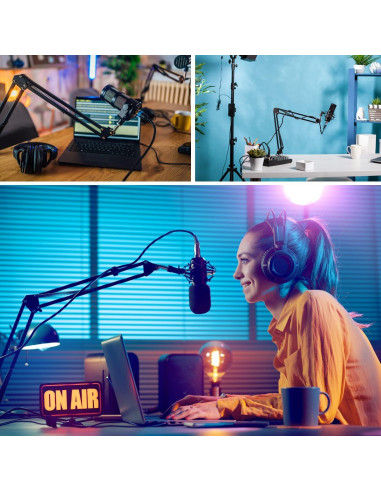 Brazo de Soporte para Micrófono LacBec Ajustable 1.4kg