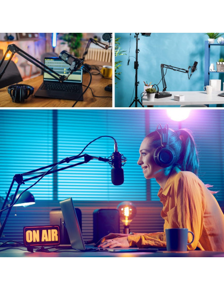 Brazo de Soporte para Micrófono LacBec Ajustable 1.4kg