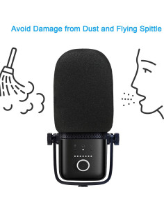 Filtro Pop SUNMON para Micrófono Elgato Wave 3 - Espuma Profesional 2