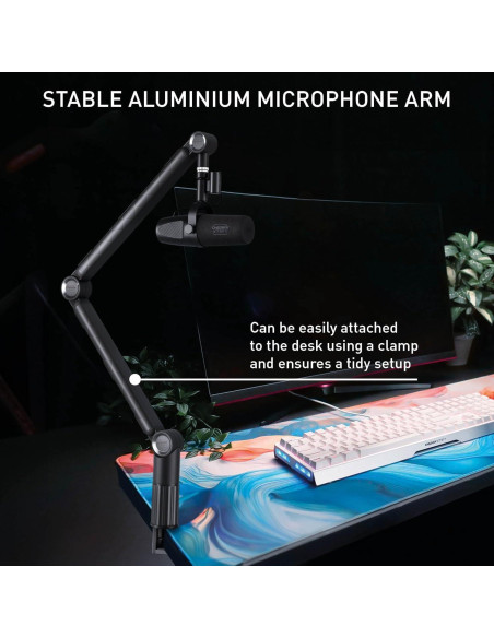 Brazo de Micrófono CHERRY XTRFY Ngale Aluminio Negro