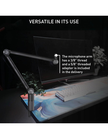 Brazo de Micrófono CHERRY XTRFY Ngale Aluminio Negro