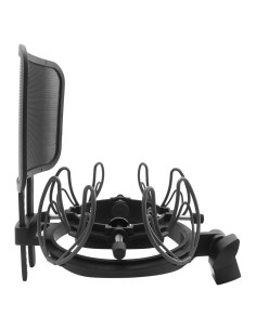 Soporte de micrófono antivibración SUNNTOK con filtro anti-pop
