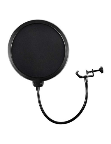 Filtro Pop de Micrófono de Estudio con Cuello de Ganso Ajustable