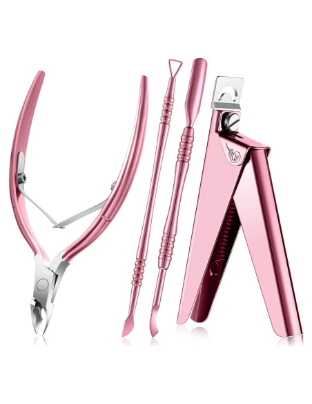 Kit de Cortadores de Uñas Acrílicas Mudder 4 en 1 Acero Inoxidable