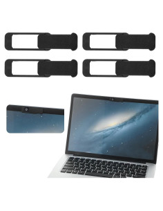 Cubierta de Privacidad para Webcam Ymapinc 4 Pcs Negro
