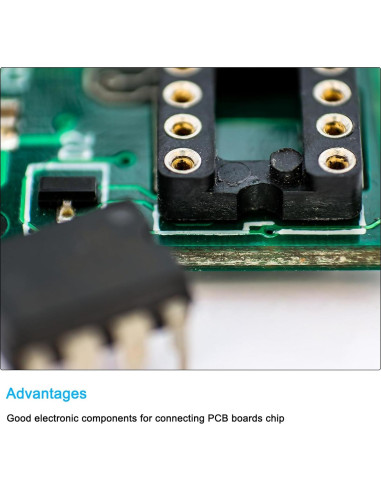 Adaptador Zócalo Chip DIP IC 40 Pines 2.54mm MECCANIXITY - 8 Pcs