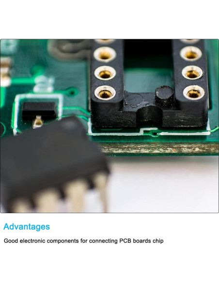 Adaptador Zócalo Chip DIP IC 40 Pines 2.54mm MECCANIXITY - 8 Pcs