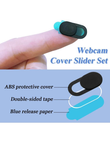 Mesee 50 Piezas Cubierta Deslizante Webcam Ultra Delgado