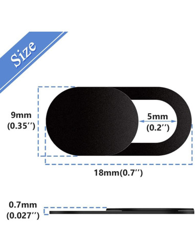 Mesee 50 Piezas Cubierta Deslizante Webcam Ultra Delgado