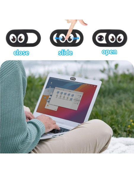 Cubierta de Webcam Deslizante AOZUO 8PCS Protección Privacidad