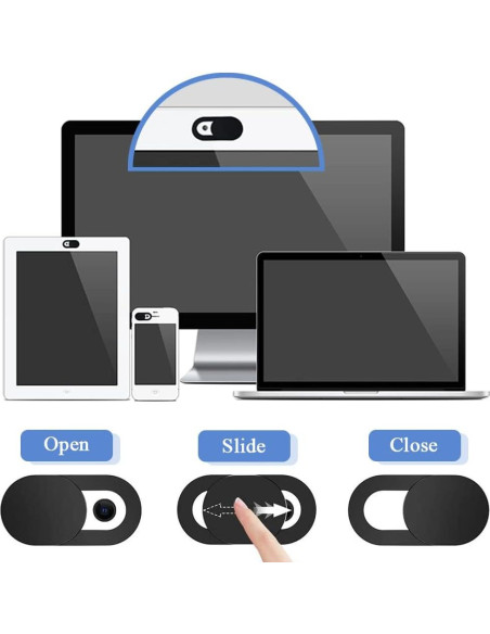 Mesee 50 Piezas Cubierta Deslizante Webcam Ultra Delgado