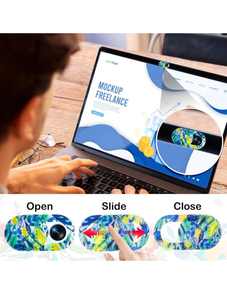 10 Pcs Cubierta de Cámara para Laptop Qianyu Ultra Delgado