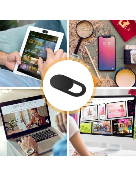 24 Pcs Cubierta de Webcam HJZHII Ultra Fina 1.8x0.9cm