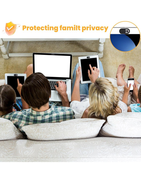 24 Pcs Cubierta de Webcam HJZHII Ultra Fina 1.8x0.9cm