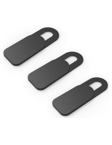 Cubierta Deslizante para Webcam SenseAGE - 3 Piezas, Negro