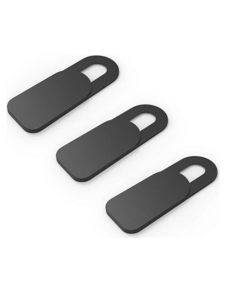 Cubierta Deslizante para Webcam SenseAGE - 3 Piezas, Negro