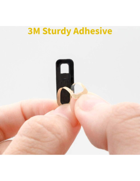 Cubierta Deslizante para Webcam SenseAGE - 3 Piezas, Negro