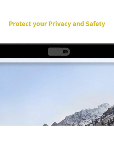 Cubierta Deslizante para Webcam SenseAGE - 3 Piezas, Negro