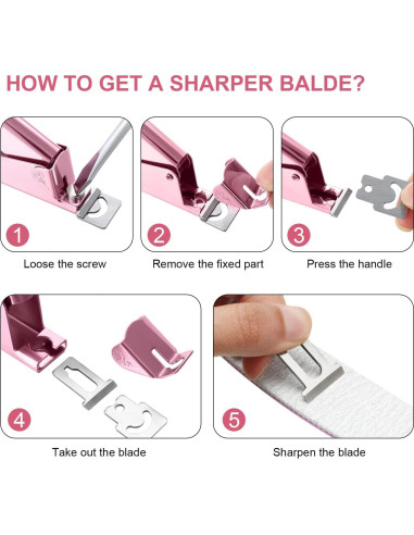 Kit de Cortadores de Uñas Acrílicas Mudder 4 en 1 Acero Inoxidable