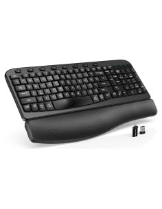 Teclado Inalámbrico SABLUTE KG812A Ergonómico con Reposamuñecas