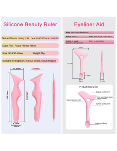 Set de Placas de Delineador Multifuncionales YRAKZOIN 2 PCS 2