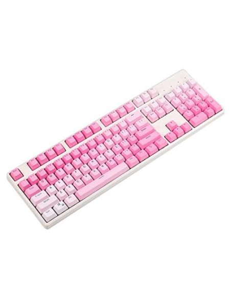 Conjunto de Teclas YMDK 104 PBT Doble Inyección Rosa Brillante