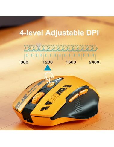 Ratón Inalámbrico Ergonómico Uineer U6 Bluetooth 5.0 Recargable