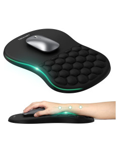 Almohadilla Ergonómica TECKNET con Reposamuñecas 30x20 cm