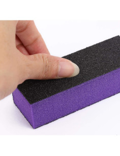 20 Bloques de Pulido para Uñas LoveBB 80/120 Grano Púrpura 2