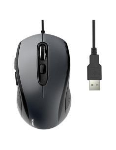 Ratón USB con Cable TECKNET EWM01107 Ergonómico 3600DPI